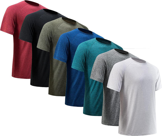 Men'S Workout Shirts Moisture Wicking Athletic Shirts for Men Quick Dry Active Men'S Gym T Shirts