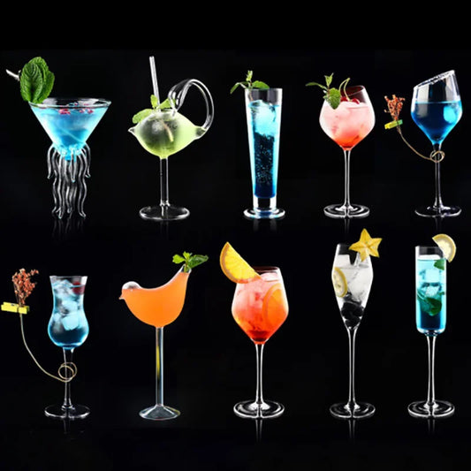 Various Styles Cocktail Martini Glass Wine Glasses Beer Juice Drink Cup Restaurant Wedding Bar Goblet Bartender Drinkware
